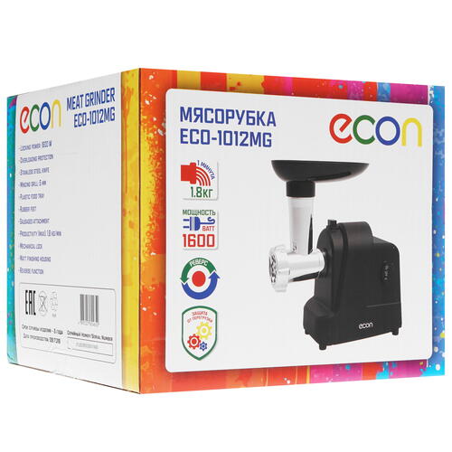 Купить Мясорубка электрическая ECON ECO-1012MG черный  8164479. Характеристики, отзывы и цены в Донецке