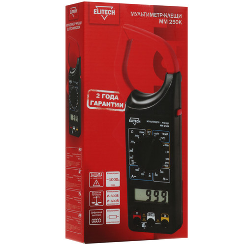 Купить Клещи токоизмерительные Elitech ММ 250К  9110541. Характеристики, отзывы и цены в Донецке