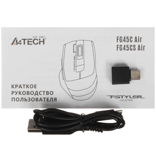 Купить Мышь беспроводная A4Tech Fstyler FG45CS Air  5441296. Характеристики, отзывы и цены в Донецке