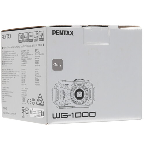 Купить Компактный фотоаппарат PENTAX WG-1000 серый  9157359. Характеристики, отзывы и цены в Донецке