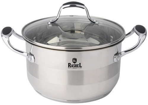 Купить Кастрюля Rashel Сильвер R-30-20 3 л 20 см серебристый  9320862. Характеристики, отзывы и цены в Донецке