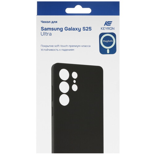 Купить Накладка  KEYRON Silicone Origin для Samsung Galaxy S25 Ultra черный  9260109. Характеристики, отзывы и цены в Донецке