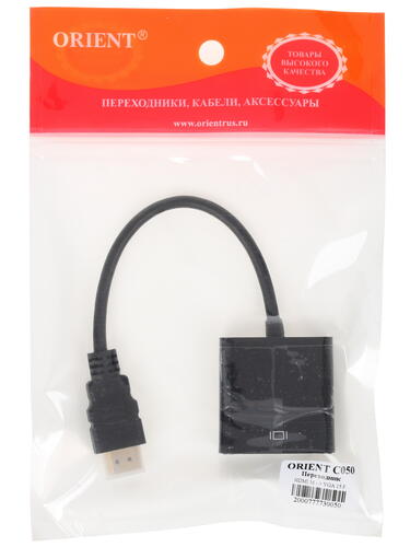Купить Переходник однонаправленный Orient HDMI - VGA, 0.2 м  1222462. Характеристики, отзывы и цены в Донецке