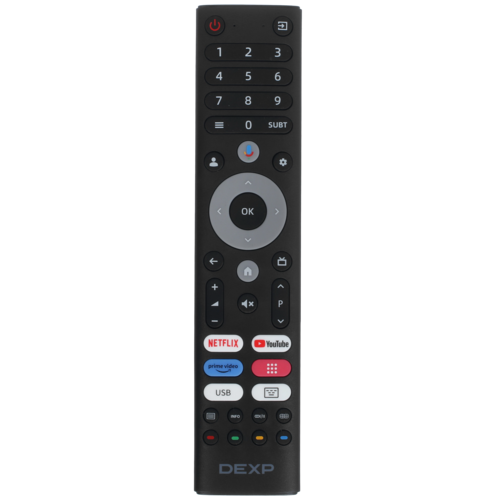 Купить 50" (127 см) Телевизор DEXP 50QCG черный  9082411. Характеристики, отзывы и цены в Донецке