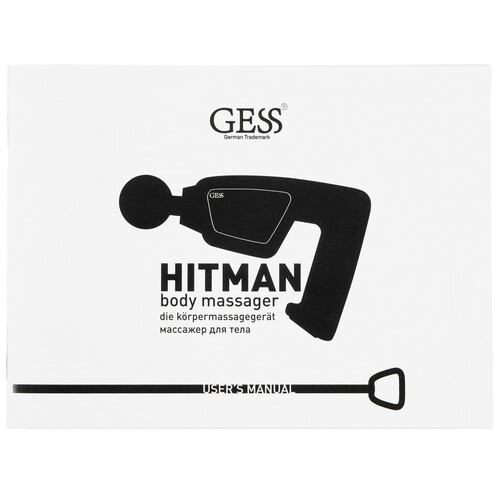 Купить Массажный пистолет Gess Hitman фиолетовый, черный  9220191. Характеристики, отзывы и цены в Донецке