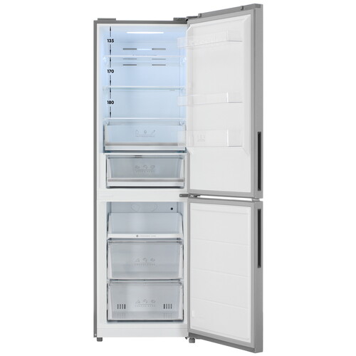 Купить Холодильник с морозильником   DEXP B4-35AMA серебристый  9261631. Характеристики, отзывы и цены в Донецке