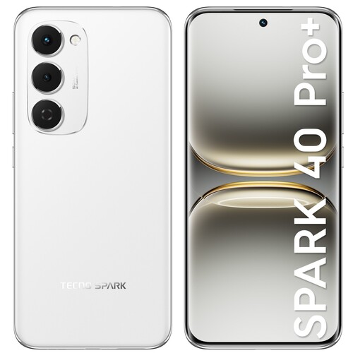 Купить 6.78" Смартфон Tecno SPARK 40 Pro+ 256 ГБ белый  5633304. Характеристики, отзывы и цены в Донецке