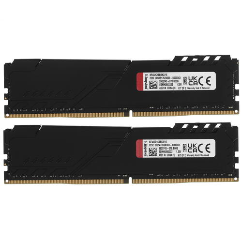Купить Оперативная память Kingston FURY Beast Black [KF432C16BBK2/16] 16 ГБ  5053494. Характеристики, отзывы и цены в Донецке