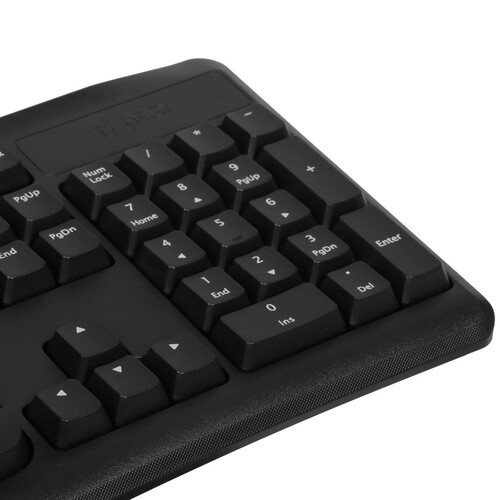 Купить Клавиатура+мышь беспроводная   RAPOO X1800Pro черный  9126365. Характеристики, отзывы и цены в Донецке