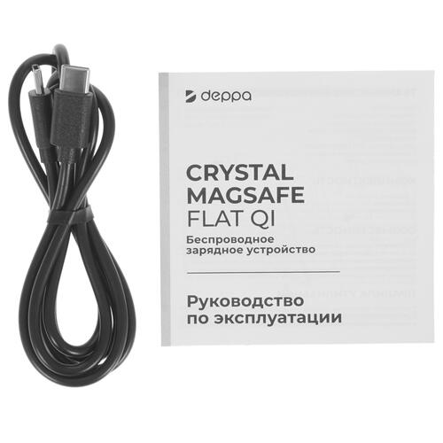 Купить Беспроводное зарядное устройство DEPPA MagSafe Crystal Slim черный  9113521. Характеристики, отзывы и цены в Донецке