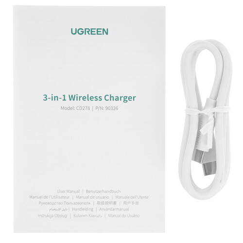 Купить Беспроводное зарядное устройство Ugreen CD278 белый  9166842. Характеристики, отзывы и цены в Донецке