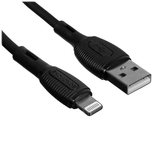 Купить Кабель круглый Borofone Lightning 8-pin - USB 2.0 Type-A черный 1 м  5475109. Характеристики, отзывы и цены в Донецке