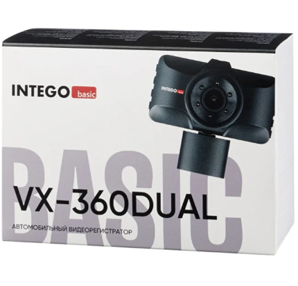 Купить Видеорегистратор Intego Basic VX-360DUAL + салонная камера  9290755. Характеристики, отзывы и цены в Донецке