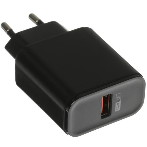 Купить Сетевое зарядное устройство Olmio 43799 черный  5366573. Характеристики, отзывы и цены в Донецке