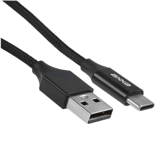 Купить Кабель круглый AXXA USB Type-C - USB 2.0 Type-A черный 1 м  9113447. Характеристики, отзывы и цены в Донецке