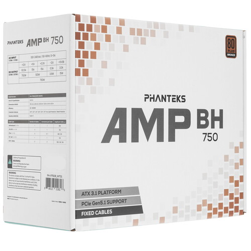 Купить Блок питания PHANTEKS AMP BH 750  5616055. Характеристики, отзывы и цены в Донецке