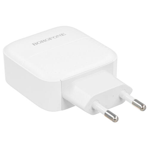 Купить Сетевое зарядное устройство Borofone BA46A Premium белый  5367535. Характеристики, отзывы и цены в Донецке