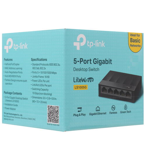 Купить Коммутатор TP-Link LS1005G  8158607. Характеристики, отзывы и цены в Донецке