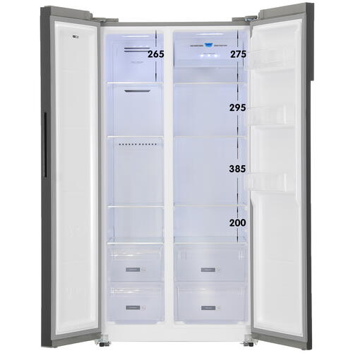 Купить Холодильник Side by Side  DEXP SBS4-59AKA серебристый  5400703. Характеристики, отзывы и цены в Донецке