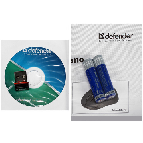 Купить Мышь беспроводная Defender Rider 215 Nano  черный  0115935. Характеристики, отзывы и цены в Донецке