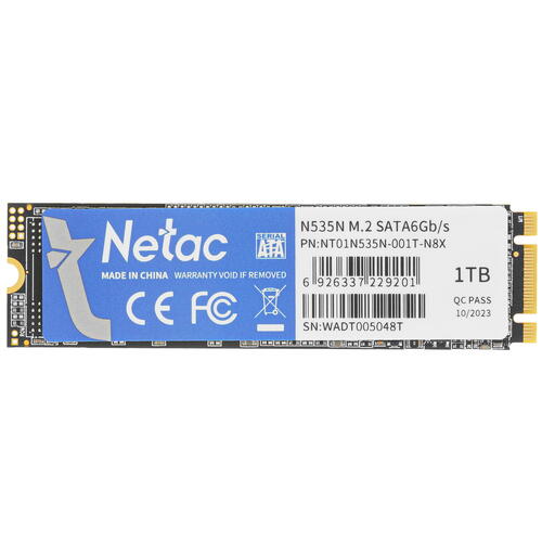Купить 1000 ГБ M.2 SATA накопитель Netac N535N [NT01N535N-001T-N8X]  5363166. Характеристики, отзывы и цены в Донецке
