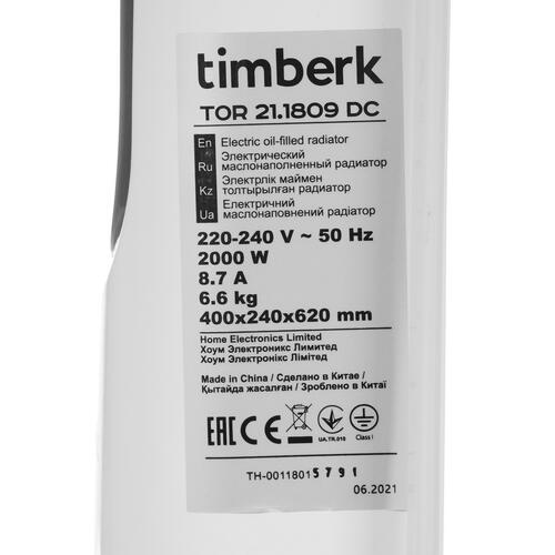 Купить Масляный обогреватель Timberk TOR 21.1809 DC белый  5334495. Характеристики, отзывы и цены в Донецке