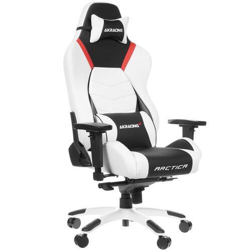 Купить Кресло игровое AKRacing ARCTICA белый, красный  1175319. Характеристики, отзывы и цены в Донецке