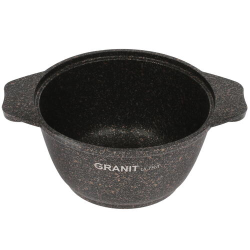 Купить Кастрюля Kukmara Granit Ultra кго12а 1 л 16 см серый  4841189. Характеристики, отзывы и цены в Донецке