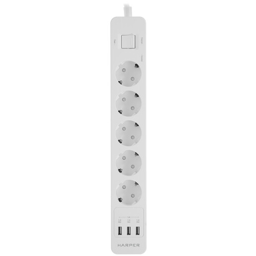 Купить Сетевой фильтр Harper UCH-550 белый  5362782. Характеристики, отзывы и цены в Донецке