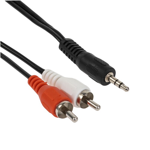 Купить Кабель соединительный   Сигнал 3.5 mm jack - RCA x2 черный  5480111. Характеристики, отзывы и цены в Донецке