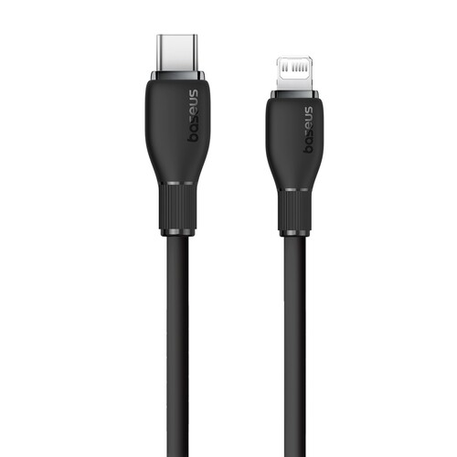 Купить Кабель круглый Baseus Lightning 8-pin - USB Type-C черный 1.2 м  9260746. Характеристики, отзывы и цены в Донецке