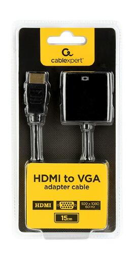 Купить Переходник однонаправленный Cablexpert HDMI - VGA, 0.15 м  5074891. Характеристики, отзывы и цены в Донецке
