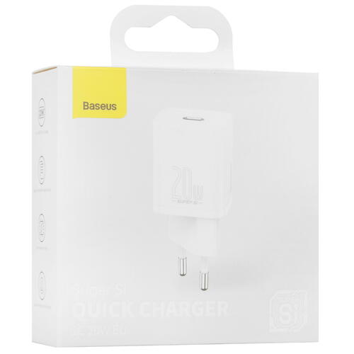 Купить Сетевое зарядное устройство Baseus Super Si Quick Charger белый  4778869. Характеристики, отзывы и цены в Донецке