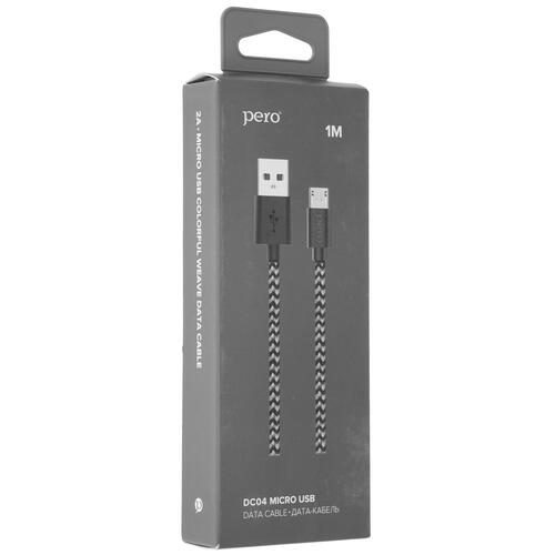 Купить Кабель круглый Pero micro USB - USB серый 1 м  5048608. Характеристики, отзывы и цены в Донецке