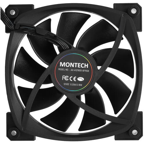 Купить Вентилятор Montech AX 120 PWM  черный  5086200. Характеристики, отзывы и цены в Донецке