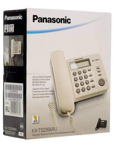 Купить Телефон проводной Panasonic KX-TS2356RUB  0145856. Характеристики, отзывы и цены в Донецке
