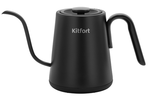 Купить Электрочайник для кофе Kitfort КТ-6761 черный  9242928. Характеристики, отзывы и цены в Донецке