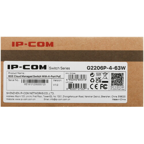 Купить Коммутатор IP-COM G2206P-4-63W  5404333. Характеристики, отзывы и цены в Донецке