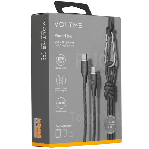 Купить Кабель круглый VOLTME Lightning 8-pin - USB Type-C зеленый 2 м  9210876. Характеристики, отзывы и цены в Донецке