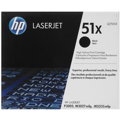 Купить Картридж лазерный HP 51X (Q7551X) черный, с чипом  0500787. Характеристики, отзывы и цены в Донецке