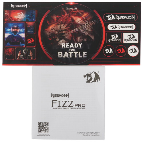 Купить Клавиатура  проводная + беспроводная Redragon Fizz Pro  9230486. Характеристики, отзывы и цены в Донецке