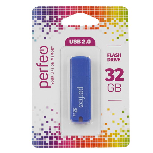 Купить Память USB Flash 32 ГБ Perfeo C05 [PF-C05N032]  9209308. Характеристики, отзывы и цены в Донецке