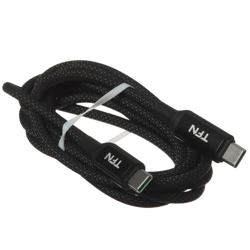 Купить Кабель круглый TFN USB Type-C - USB Type-C черный 1.5 м  5616509. Характеристики, отзывы и цены в Донецке