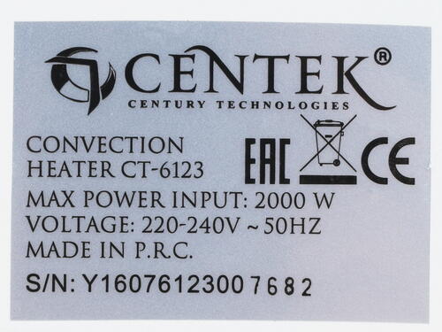 Купить Конвектор Centek CT-6123  1085717. Характеристики, отзывы и цены в Донецке
