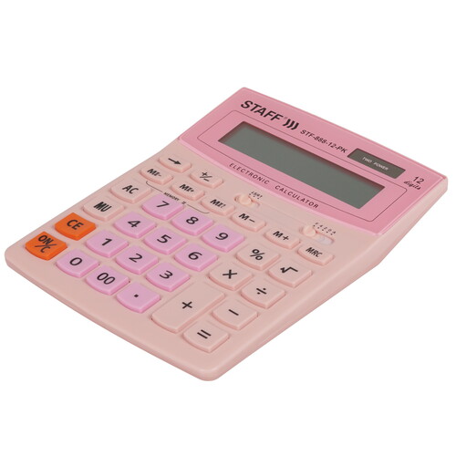 Купить Калькулятор бухгалтерский STAFF STF-888-12-PK  4756243. Характеристики, отзывы и цены в Донецке
