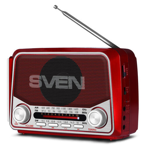 Купить Радиоприемник SVEN SRP-525 красный  1267117. Характеристики, отзывы и цены в Донецке