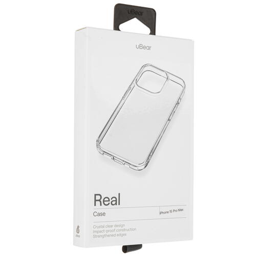 Купить Накладка  uBear Real Case для Apple iPhone 15 Pro Max прозрачный  5460648. Характеристики, отзывы и цены в Донецке