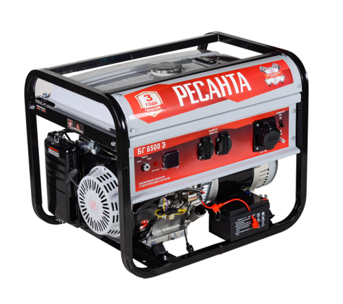 Купить Электрогенератор   бензиновый Ресанта БГ 6500 Э  8164971. Характеристики, отзывы и цены в Донецке