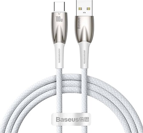 Купить Кабель круглый Baseus USB Type-C - USB 2.0 Type-A белый 1 м  9167118. Характеристики, отзывы и цены в Донецке