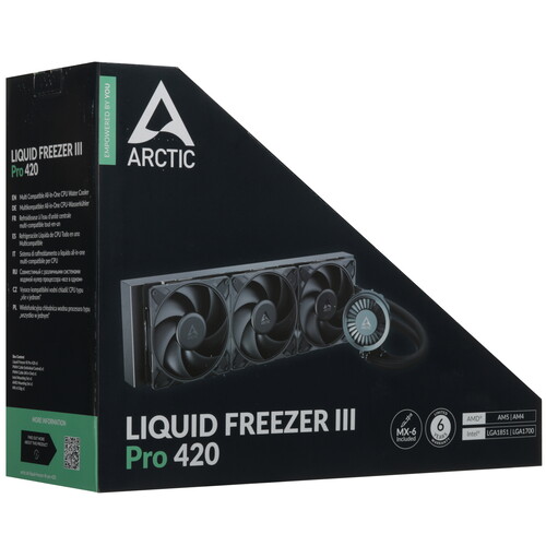 Купить Система охлаждения ARCTIC Liquid Freezer III Pro 420 черная  9282246. Характеристики, отзывы и цены в Донецке